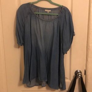 Never worn light weight Jean shirt